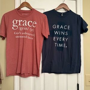 Grace Graphic Tee 2 Faith based tshirts small $55.00 Anthropologie
